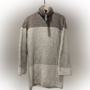 Steve Madden Chunky Turtleneck Sweater Dress | Colorblock Knit | XS | NWT